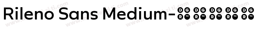 Rileno Sans Medium字体转换